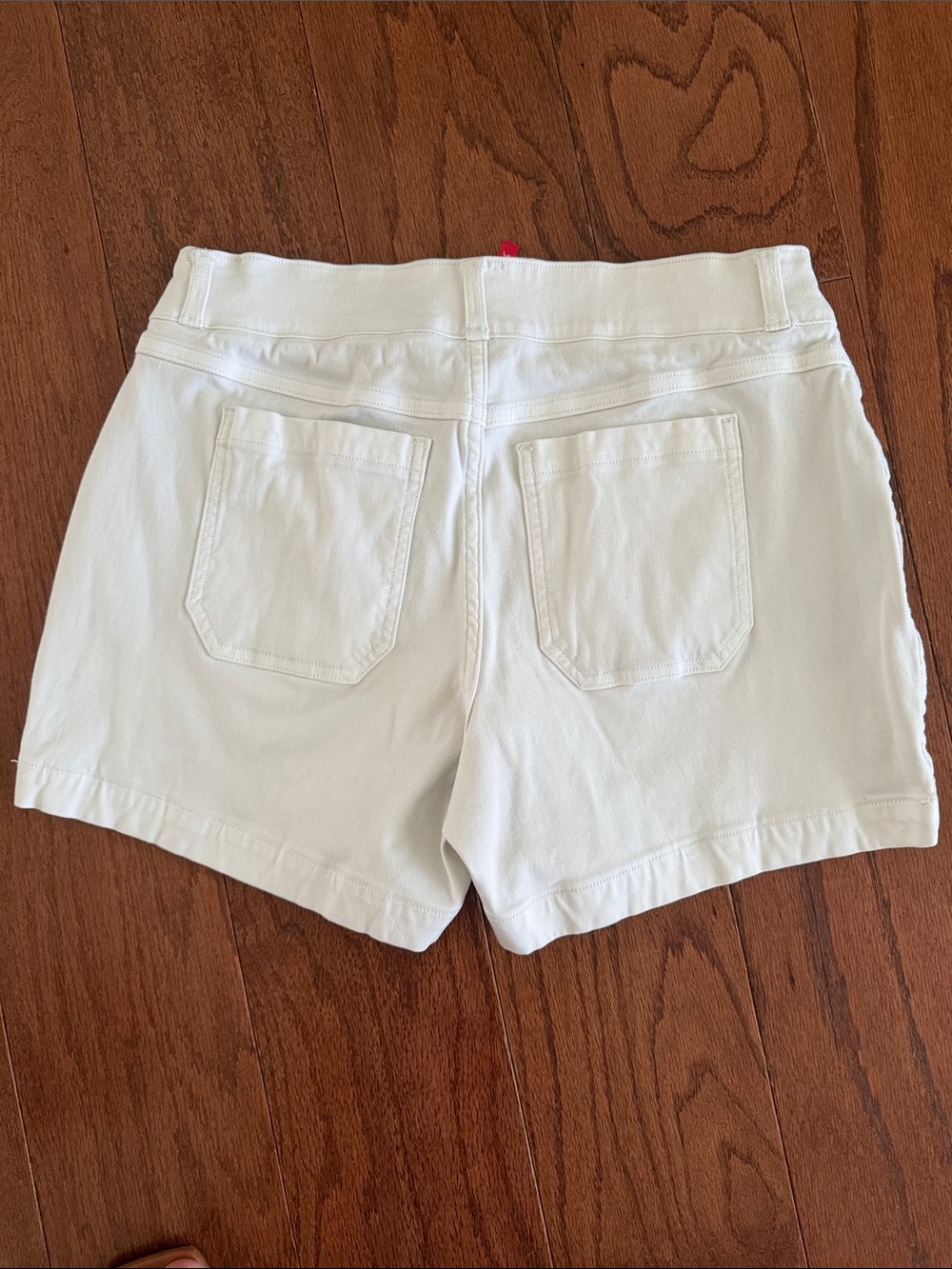 SPANX White Casual Stretch Bermuda Shorts - Picture 2 of 2